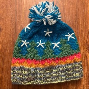 Turtle Fur Colorful Wool Winter Hat Pom Beanie